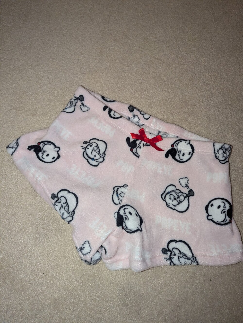 Nwot Popeye pink shorts sz L